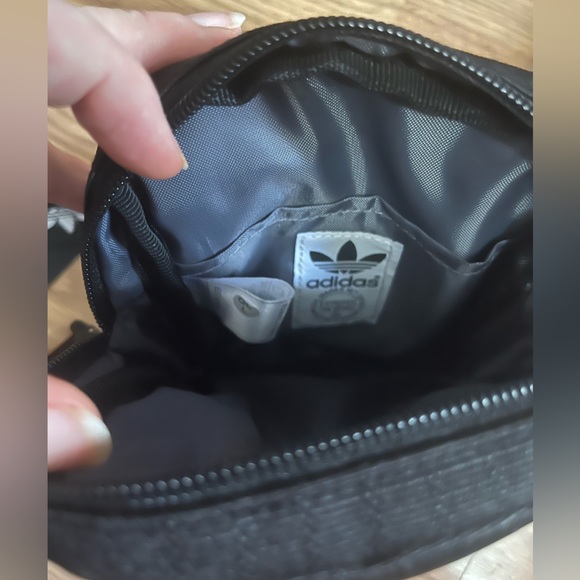 Adidas Black Crossbody Bag with White Accents - Picture 5 of 5